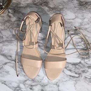 Calvin Klein Natania Lace Up Block Heel